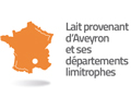 lait aveyron departements limitrophes